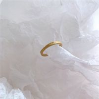 Stylish Metal Brass Bumpy Opening Minimalist Cool Ring Nhyq158296 sku image 1