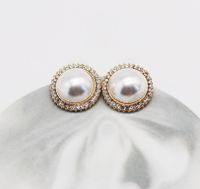 Hepburn Fan Weiße Perlenkette Strass Anhänger Schlüsselbein Kette Retro Eleganter Kleid Rock Mit Kurzer Halskette sku image 5
