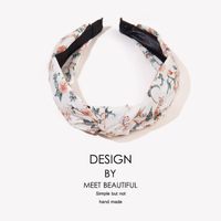 Fashion Retro Chiffon Printing Floral Headband sku image 1