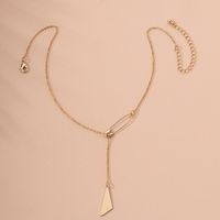 Moda Marca De Moda Hip-hop Patrón Geométrico Irregular Aleación Colgante Collar Para Mujeres Joyería Al Por Mayor sku image 1