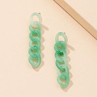 Korea Simple Fashion Acrylic Chain Earrings sku image 1