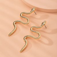 Retro Exaggerated Snake-shaped Dragon-shaped Fashion Creative Earrings Wholesale Nihaojewelry sku image 3