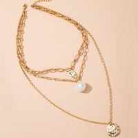 Multi-layer Pearl Necklace sku image 1