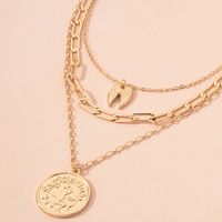 Gold Coin Pendant Necklace sku image 1