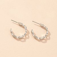 Retro Geometric Chain Earrings sku image 3