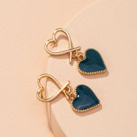 Cute Heart-shaped Earrings sku image 1