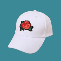Black Fashion Embroidery Rose Baseball Cap sku image 1