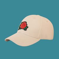 Black Fashion Embroidery Rose Baseball Cap sku image 2