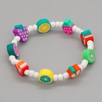 Original Boho Ethnic Wind Quartet Love Alphabet Rainbow Glass Beads Bracelet Wholesale Nihaojewelry sku image 2