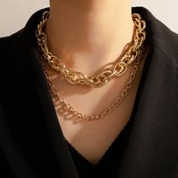 Fashion Thick Chain Hip-hop Retro Necklace sku image 5