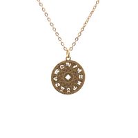 Hot-selling Stainless Steel Chain Twelve Constellation Copper Necklace sku image 7