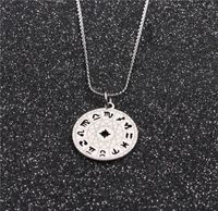 Hot-selling Stainless Steel Chain Twelve Constellation Copper Necklace sku image 1