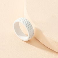 Simple Solid Color Geometric Ring sku image 1