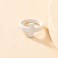 Simple Solid Color Geometric Ring sku image 2