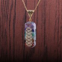 Fashion Natural Stone Heart-shape Necklace Wholesale sku image 1