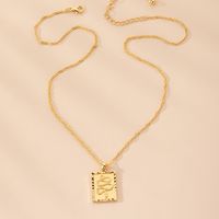 Fashion Golden Fashion Simple Wild Snake Pendant Necklace For Women sku image 1