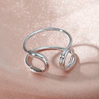 Simple Geometric Lines Copper Ring Wholesale Nihaojewelry main image 1