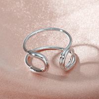 Simple Geometric Lines Copper Ring Wholesale Nihaojewelry main image 2