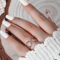 Simple Geometric Lines Copper Ring Wholesale Nihaojewelry main image 3