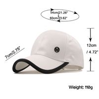 Korean Fashion Contrast Color Leisure M Standard Silk Satin Baseball Cap main image 3