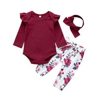Fashion Print Two-piece Baby Romper Children's Suit Wholesale Nihaojewelry main image 6