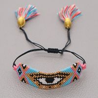 Fashion Tassel Miuiki Rice Beads Woven Demon Eye Bracelet Wholesale Nihaojewelry main image 5