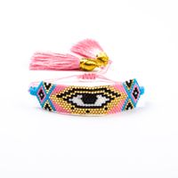 Fashion Tassel Miuiki Rice Beads Woven Demon Eye Bracelet Wholesale Nihaojewelry main image 6