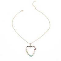 Simple Color Diamond Geometric Hollow Necklace Wholesale Jewelry Nihaojewelry main image 6