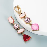 Drop-shaped Diamond Multi-layer Pendant Earrings Wholesale Nihaojewelry sku image 4