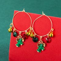 Christmas Tree Bell Socks Pendant Earrings Wholesale Nihaojewelry sku image 4