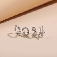 Alloy Five-pointed Star Ear Clip Set sku image 2