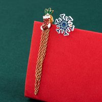 Christmas Snowflake Socks Tassel Asymmetric Earrings Wholesale Nihaojewelry main image 2