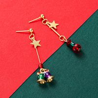 Christmas Snowflake Socks Tassel Asymmetric Earrings Wholesale Nihaojewelry main image 5