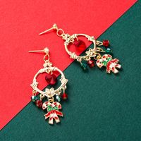 Christmas Cane Gift Box Pendant Earrings Wholesale Nihaojewelry main image 5