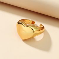 Wholesale Jewelry Simple Style Heart Alloy Open Rings main image 1