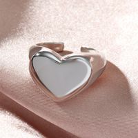 Wholesale Jewelry Simple Style Heart Alloy Open Rings main image 4