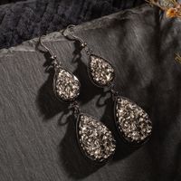 Exaggerated Acrylic Water Drop Shape Alloy Long Earrings Wholesale Jewelry Nihaojewelry main image 3