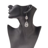 Exaggerated Acrylic Water Drop Shape Alloy Long Earrings Wholesale Jewelry Nihaojewelry main image 6