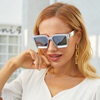 Modediamant Mit Großem Quadratischem Rahmen Sonnenbrille Großhandel Nihaojewelry main image 5