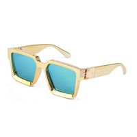 Fashion Diamond Big Square Frame Sunglasses Wholesale Nihaojewelry sku image 24