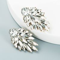 Mode Blätter Diamant Legierung Künstliche Edelsteine Ohrringe sku image 1