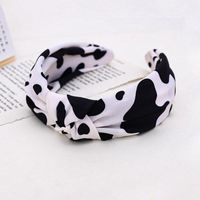 Cow Fabric Printing Knotted Korean Style Headband Wholesale Nihaojewelry sku image 1