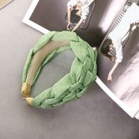 Simple Pure Color Fabric Woven Wide-brimmed Hairband Wholesale Nihaojewelry sku image 5