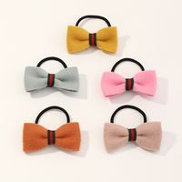 Korean Cute Knotted Bow Yarn Color Hair Tie Wholesale Nihaojewelry main image 1