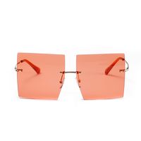 Grand Cadre Sans Bordure Tendance Coréen Lunettes De Soleil Couleur Été Nouvelles Lunettes De Soleil En Gros Nihaojewelry sku image 2