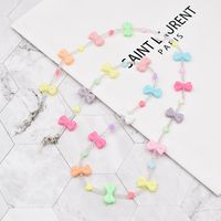 Pearl Candy Color Butterfly Star Heart-shape Lanyard Glasses Chain sku image 6