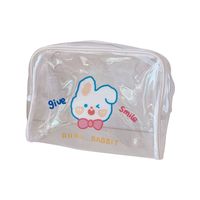 Cute Travel Cosmetic Bag Simple Large-capacity Bear Transparent Wash Bag Storage Bag main image 6