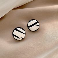 Plaid Fashion Design Ear Jewelry Simple Personality Trend Earrings main image 3