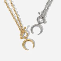 Simple Style Geometric Stainless Steel Plating Gold Plated Necklace main image 3