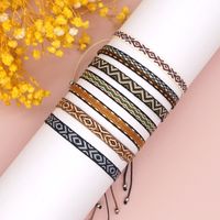 Bohemia Colombian Retro Ethnic Ribbon Hand-woven Contrast Color Bracelet main image 1